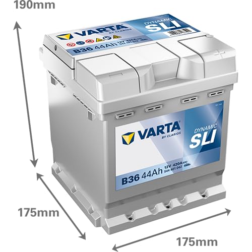 Varta 5444010423132 Starterbatterie in Spezial Transportverpackung und Auslaufschutz Stopfen