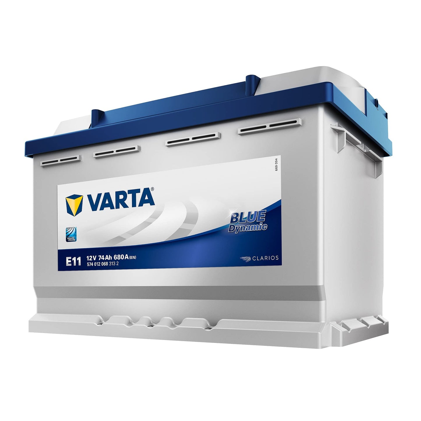 Varta mercury oxide, E11 Blue Dynamic Autobatterie, 574 012 068 3132, 74Ah, 680A