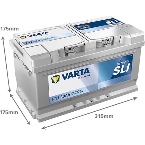 Varta lead acid, F17 Blue Dynamic Autobatterie, 58380 , 12V, 80 Ah, 740 A