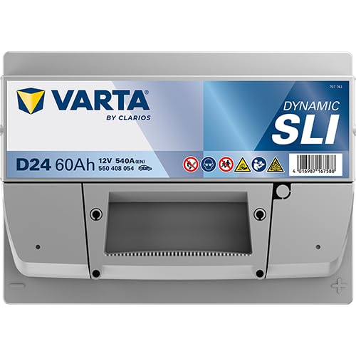 Varta D24 Blue Dynamic Starterbatterie für Passenger Car, 5604080543132 12V 60Ah 540A