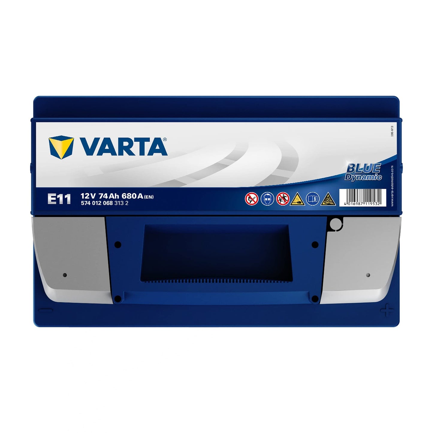 Varta mercury oxide, E11 Blue Dynamic Autobatterie, 574 012 068 3132, 74Ah, 680A