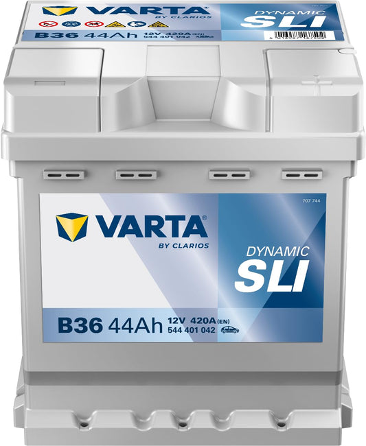 Varta 5444010423132 Starterbatterie in Spezial Transportverpackung und Auslaufschutz Stopfen