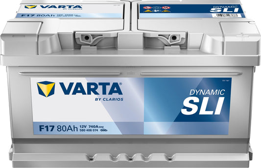 Varta lead acid, F17 Blue Dynamic Autobatterie, 58380 , 12V, 80 Ah, 740 A