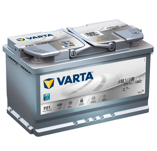 Varta F21 Anlasser Batterie, 12V, 80Ah, 18.7cm x 13.6cm x 11cm