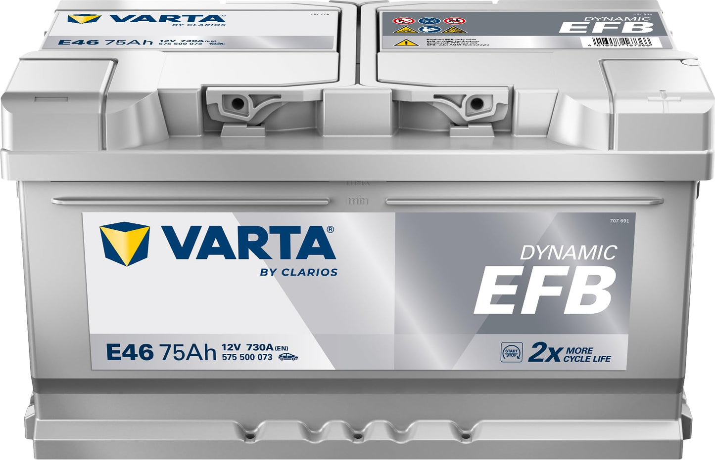 Varta 575500073D842 Autobatterien Blue Dynamic EFB 12 V 75 mAh 730 A